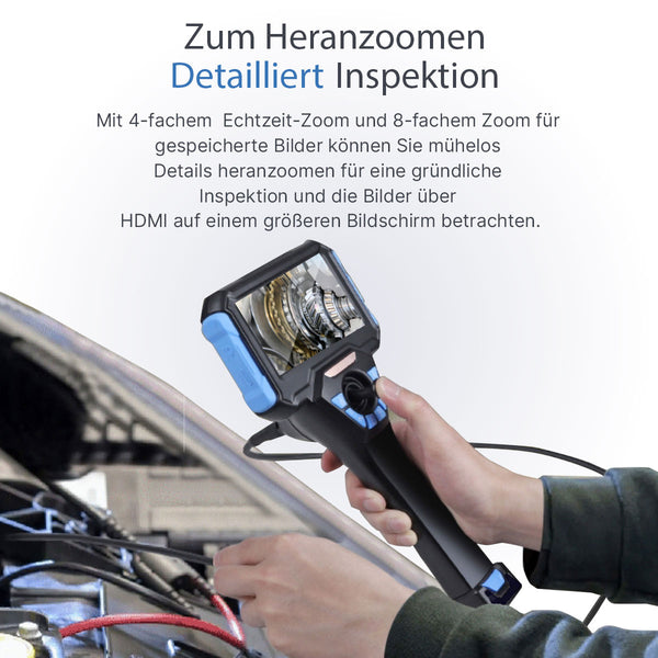 Kamera endoskopowa przemysłowa Webvision WVS40 – obiektyw 6 mm – ruchoma głowica 720° – wysoka temperatura – IP68