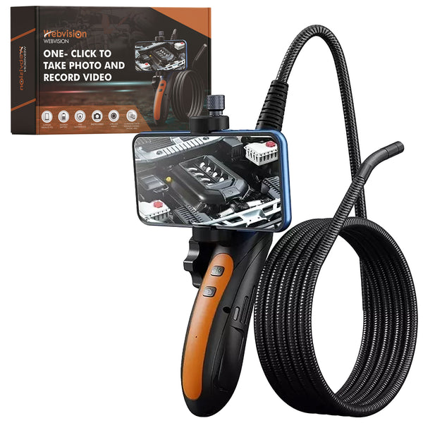 Kamera endoskopowa Webvision – obiektyw FullHD 5 MP 360° – obiektyw 8 mm – kabel 1 metr – kamera inspekcyjna – wodoodporna – IP68