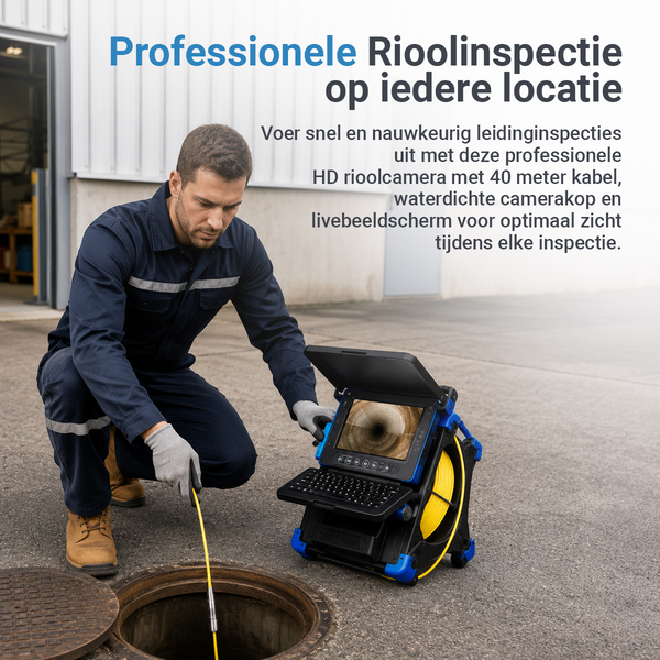 Kamera inspekcyjna Webvision 14 mm z ekranem 10,1 cala – Do wąskich rur 20-60 mm