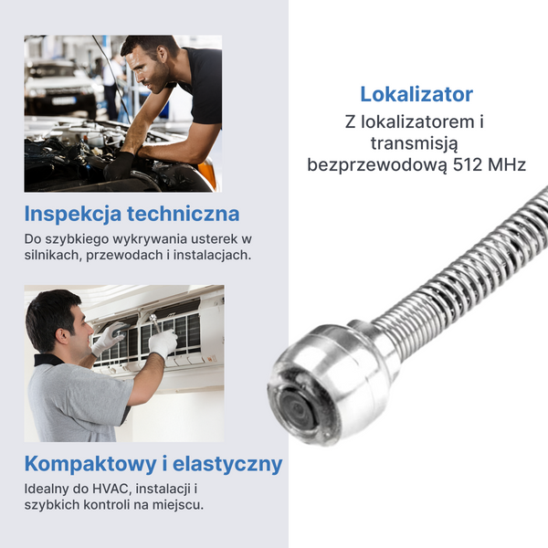 Webvision Kanalizatiecamera met 25 mm FHD Lens – Inspectiecamera met 7" Scherm – Kabelopties: 20 m, 30 m, 40 m – IP68