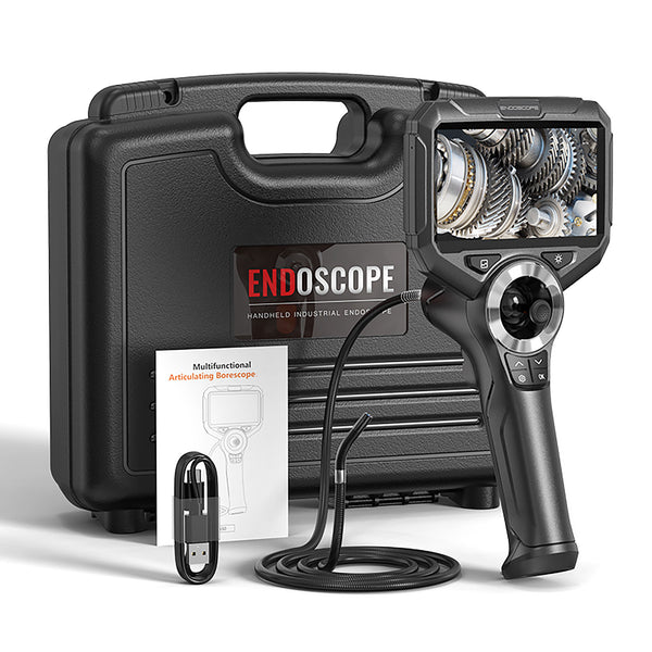 Webvision Kamera Endoskopowa – Obiektyw 6 mm – Głowica Sterowana 720° – Ekran IPS 5,0" – IP68 – Karta SD