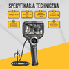 Webvision Kamera Endoskopowa – Obiektyw 6 mm – Głowica Sterowana 720° – Ekran IPS 5,0" – IP68 – Karta SD